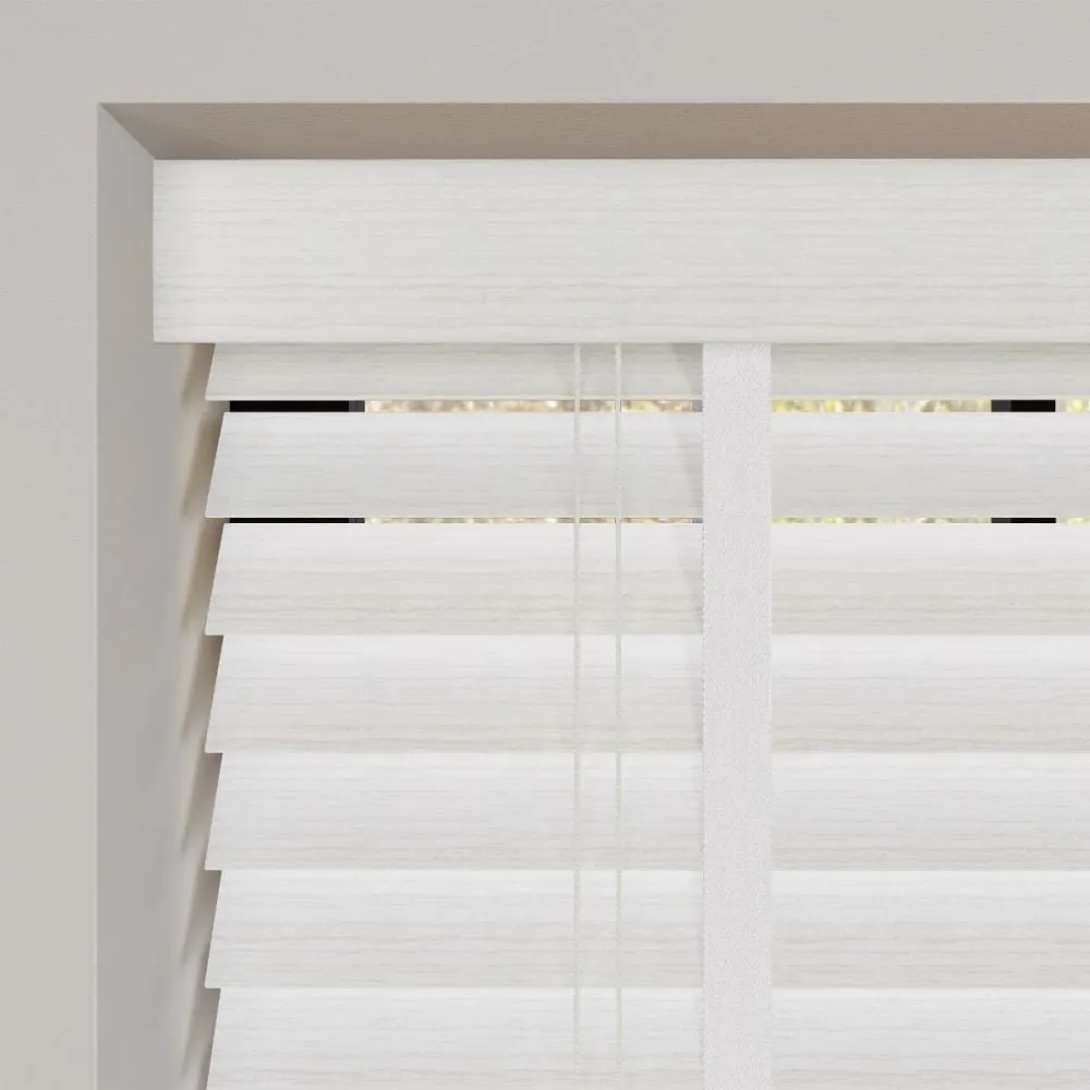 Alura Oak Taped White Blinds