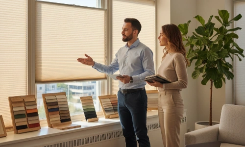 Consultation for sun screen blinds