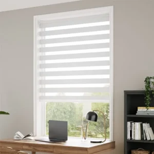 Enjoy Luxe Glimmer Grey Zebra Blinds