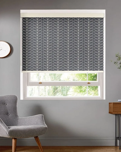 Grey Linear Stem Made To Measure Roller Blind in Dubai