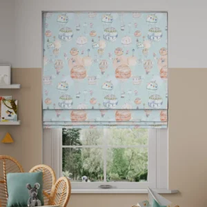 Kids Room Blinds Hot Air Balloon Roman Blind