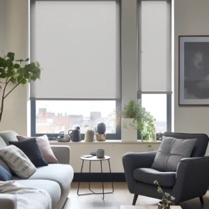 Kids Room Blinds Pewter Sunscreen Roller Blind