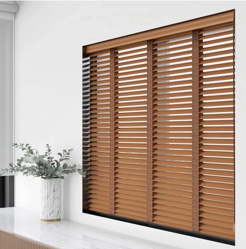 Natural wood blinds in Dubai