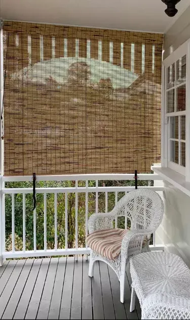 Outdoor wooden Blinds in Dubai