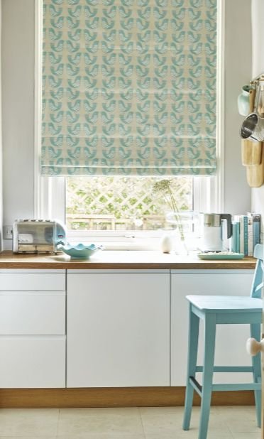 Roman blinds in Kitchen